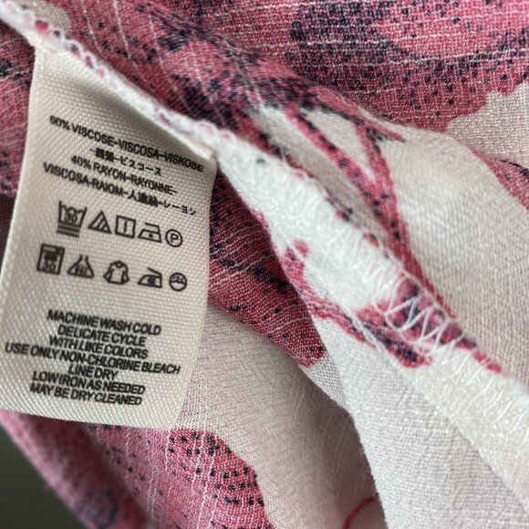 Free People Anthropologie  Floral French Quarter Wrap Dress XS White Rayon - Picture 6 of 7